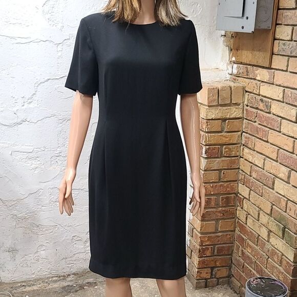 Worthington Vintage nipped waist black dress - Picture 1 of 10